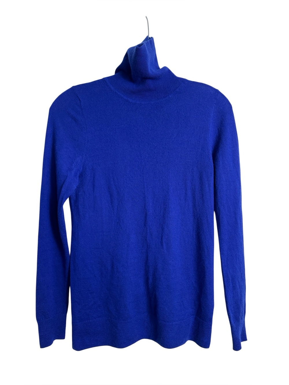 J. Crew Collection‎ 100% Cashmere Blue Turtleneck Sweater Size Small